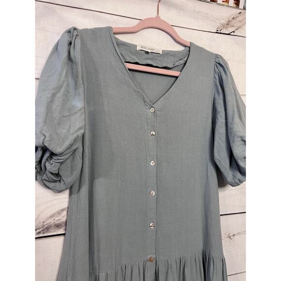 Brass & Roe By CTS Dress Button Up Size XS - Picture 3 of 6